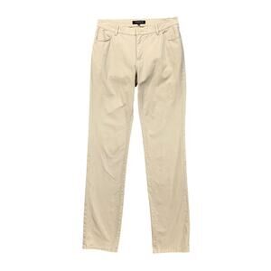 Lafayette 148 NY Pants Womens 2 Khaki Cotton Blend Stretch Straight Zip Fly